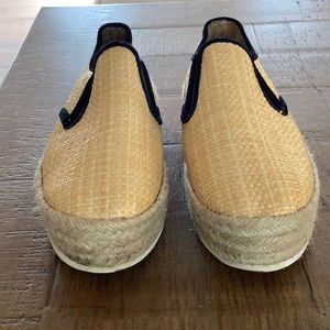 Anthropologie gorgeous raffia espadrilles